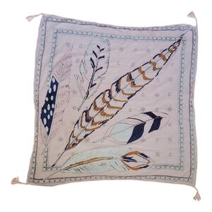 Noonday Square Tassel Feather Scarf